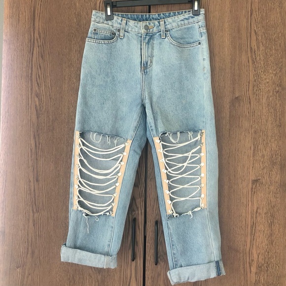 CarMar Los Angeles 25 Limited Edition Lace Up Design Jeans - Picture 3 of 9